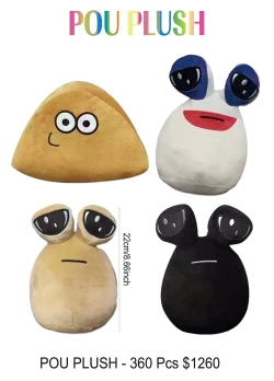 Pou Plush Toys - 360 Pcs